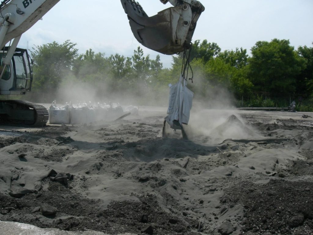 contaminated soil